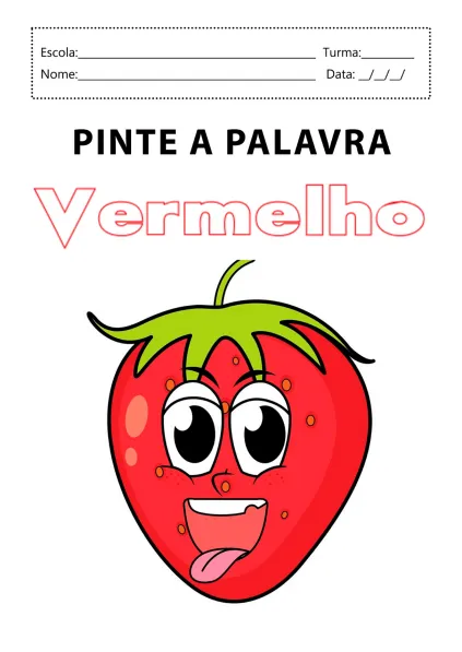 Pinte o Morango