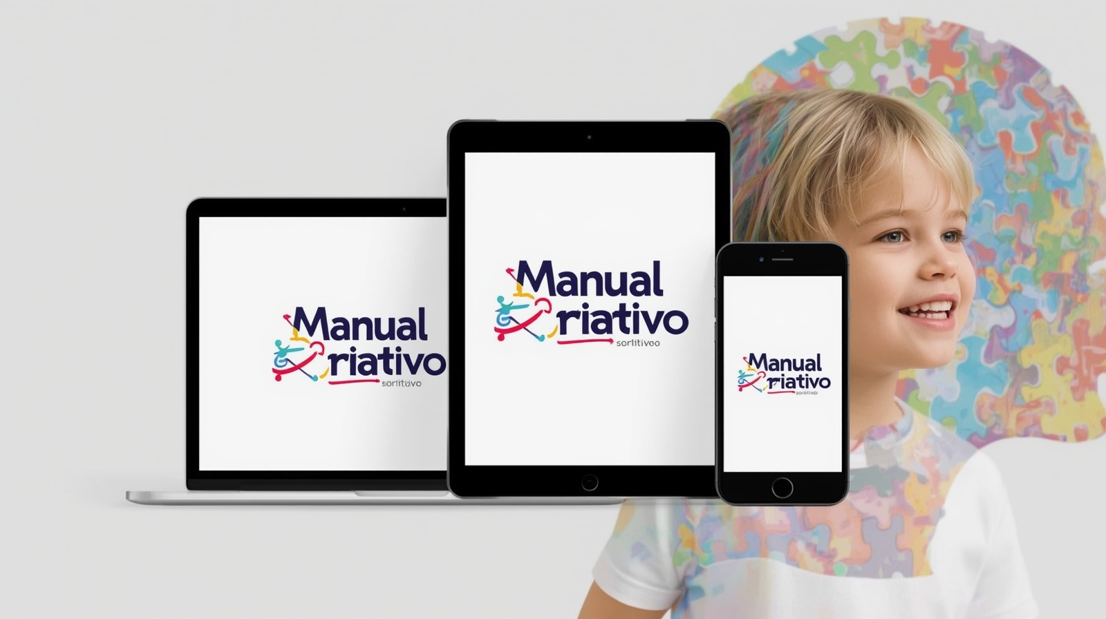 Manual Criativo em diferentes dispositivos